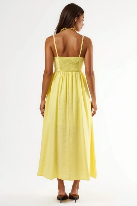 A-Linien-Midi-Kleid mit Accessoire-Detail - Image 3