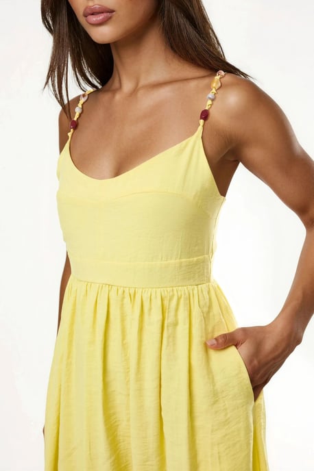 A-Linien-Midi-Kleid mit Accessoire-Detail - Image 5