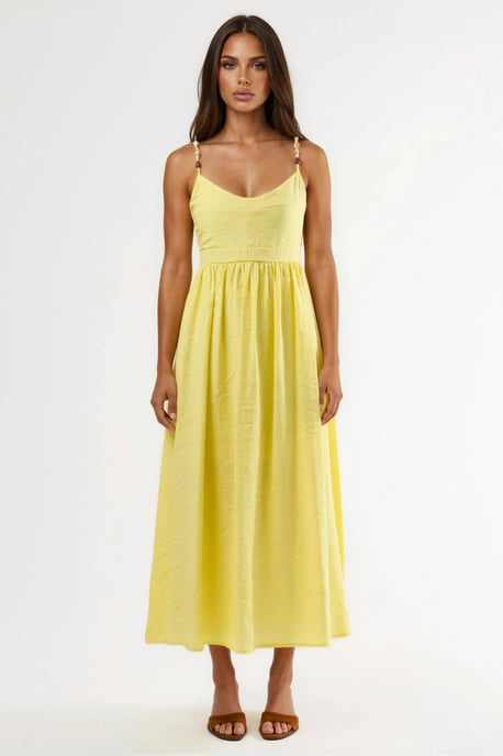 A-Linien-Midi-Kleid mit Accessoire-Detail - Image 6