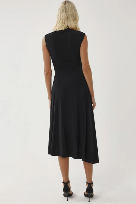Zugängliche Detaillierte Asymmetrische Midi-Kleid - Image 3