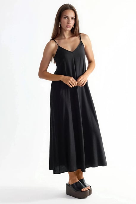 V-Ausschnitt Midi-Unterkleid - Image 2