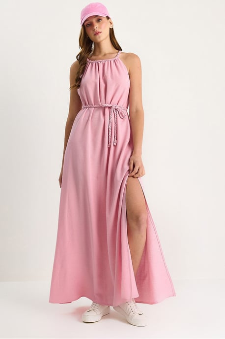 Halter-Neck Midi-Kleid - Image 1