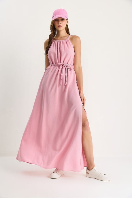 Halter-Neck Midi-Kleid - Image 3