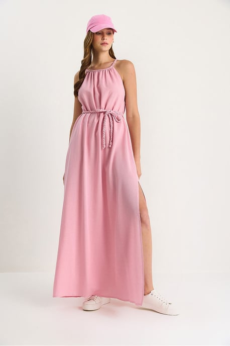 Halter-Neck Midi-Kleid - Image 4