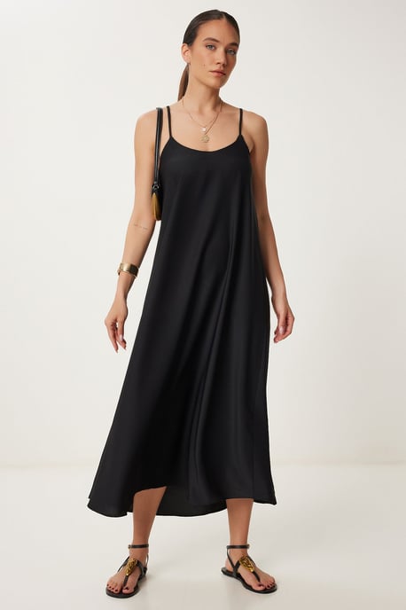 Lässiges Midi-Kleid mit U-Ausschnitt - Image 2