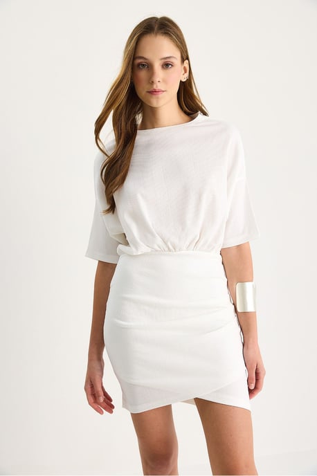 Körperbetontes Midi-Kleid mit Reißverschlussverschluss - Image 4