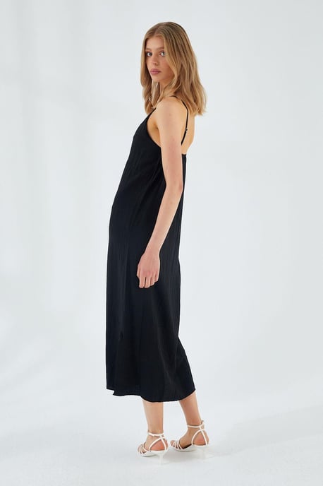 V-Ausschnitt Schlitz Midi-Kleid - Image 5