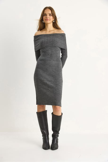 Rippendes Midi-Kleid - Image 5