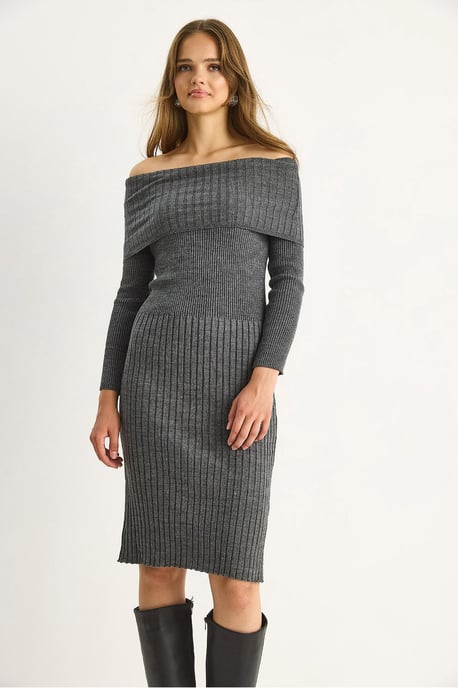 Rippendes Midi-Kleid - Image 6