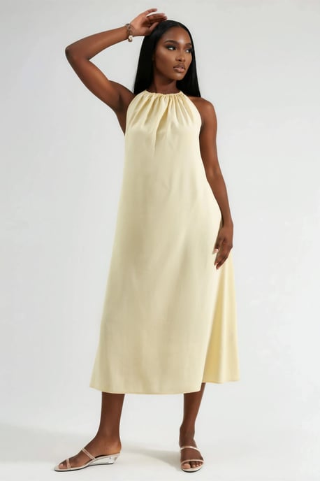 Halter-Neck Midi-Kleid - Image 2