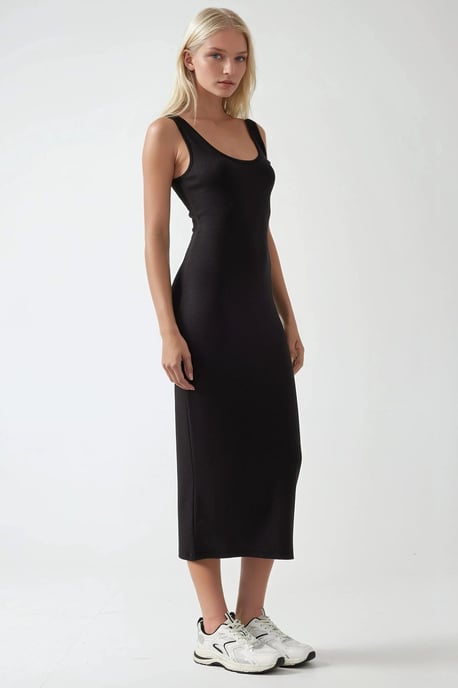 Soft Touch Basic Midi-Kleid - Image 3