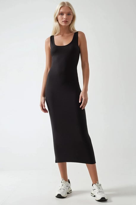 Soft Touch Basic Midi-Kleid - Image 5