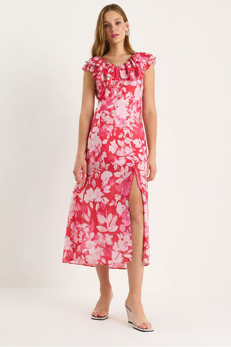 Midikleid mit Rüschendetails - Image 1
