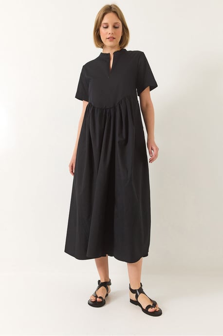 Midikleid mit Tippet-Kragen und Rüschendetails - Image 3