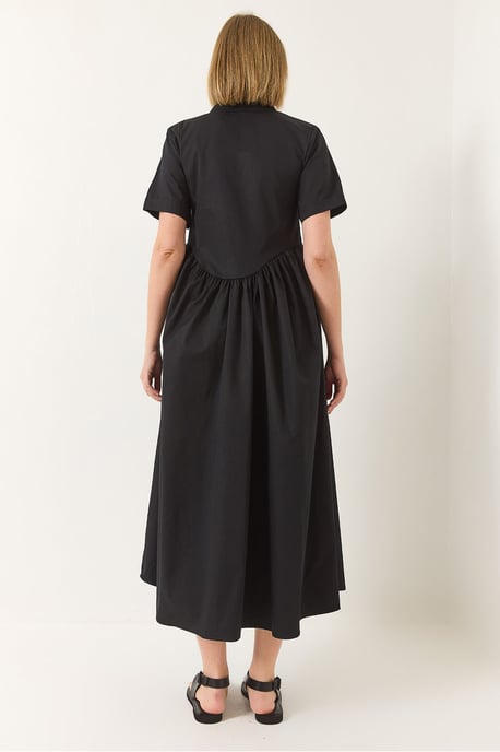 Midikleid mit Tippet-Kragen und Rüschendetails - Image 6