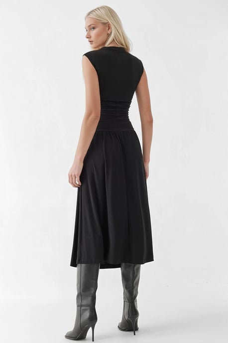 Komfort Fit Midi-Kleid mit Rundhalsausschnitt - Image 2