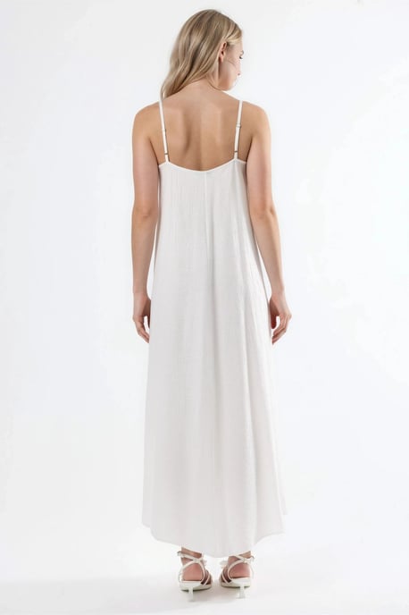 V-Ausschnitt Midi-Überwurfkleid - Image 3