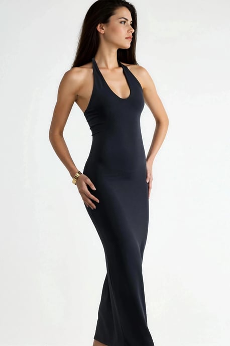 Halter-Neck Midi-Kleid - Image 4