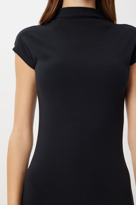 Bodycon-Midi-Kleid mit halbem Rollkragen - Image 3