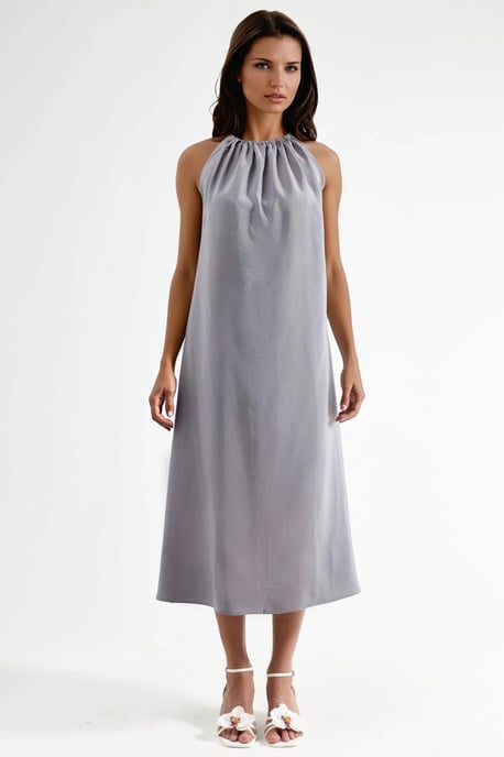 Halter-Nack Midi-Kleid - Image 5