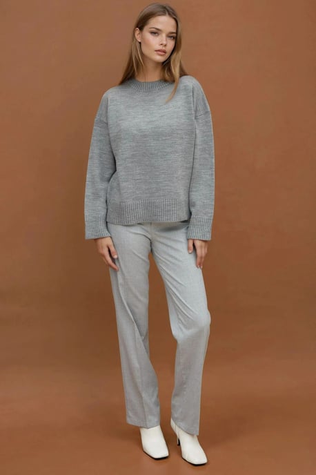 Rundhals Gemütlicher Pullover - Image 4
