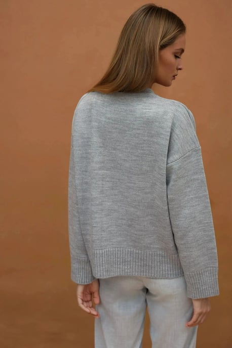 Rundhals Gemütlicher Pullover - Image 6
