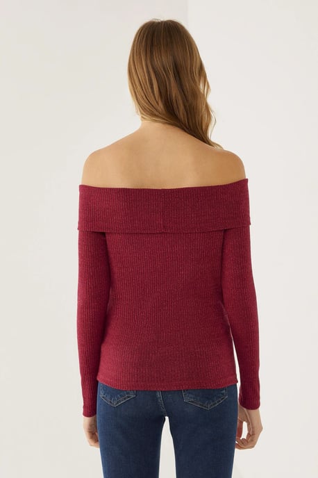 Schulterfreies Jersey-Top - Image 5