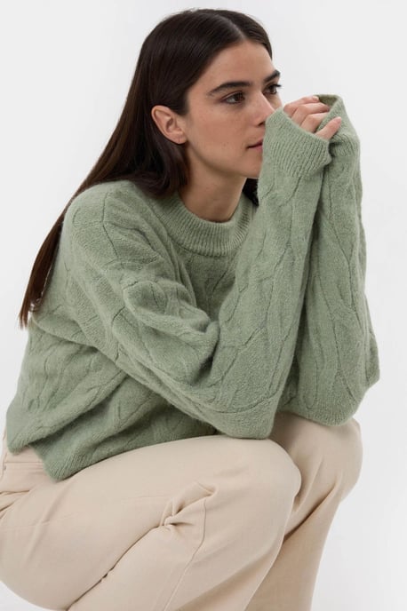 Strickpullover mit hohem Kragen - Image 2