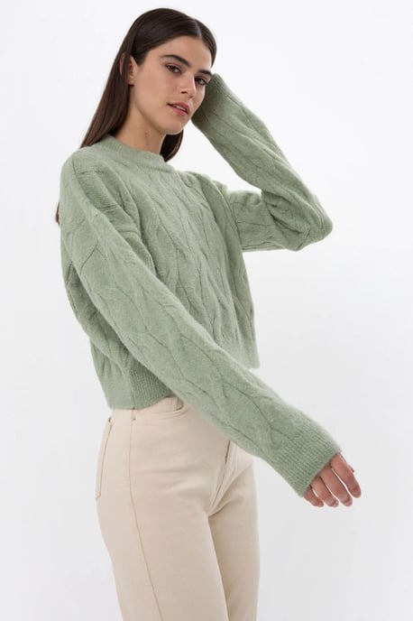 Strickpullover mit hohem Kragen - Image 4