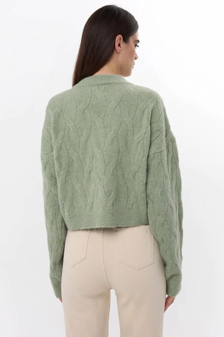 Strickpullover mit hohem Kragen - Image 5
