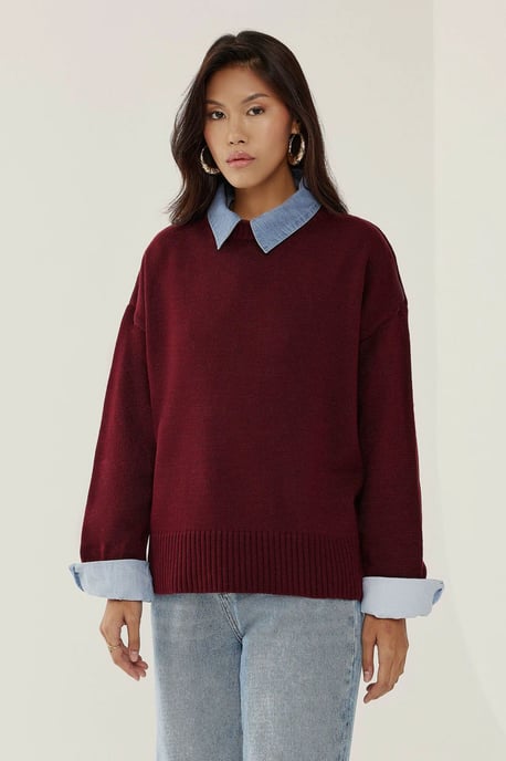 Crew Neck Kuschel-Pullover - Image 2