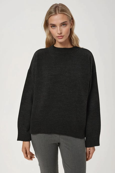 Rundhals Gemütlicher Pullover - Image 4