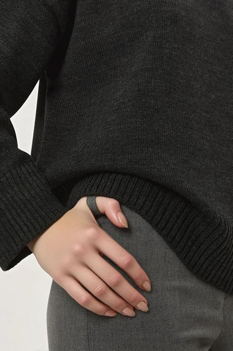 Rundhals Gemütlicher Pullover - Image 6
