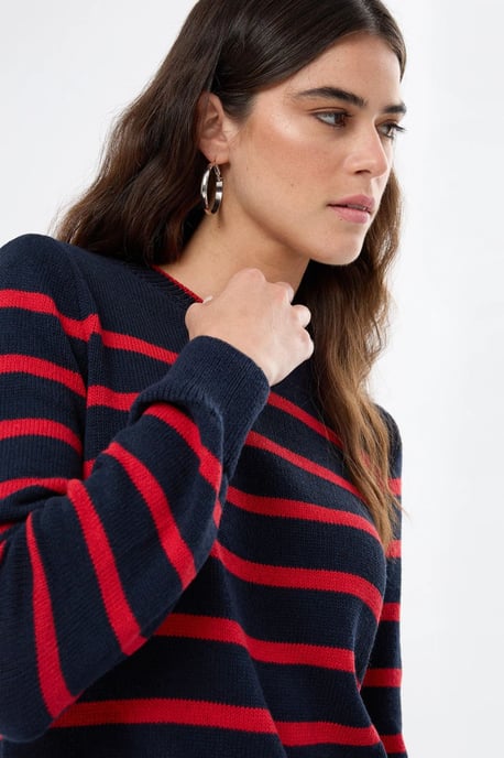 Gestreifter Strickpullover - Image 3