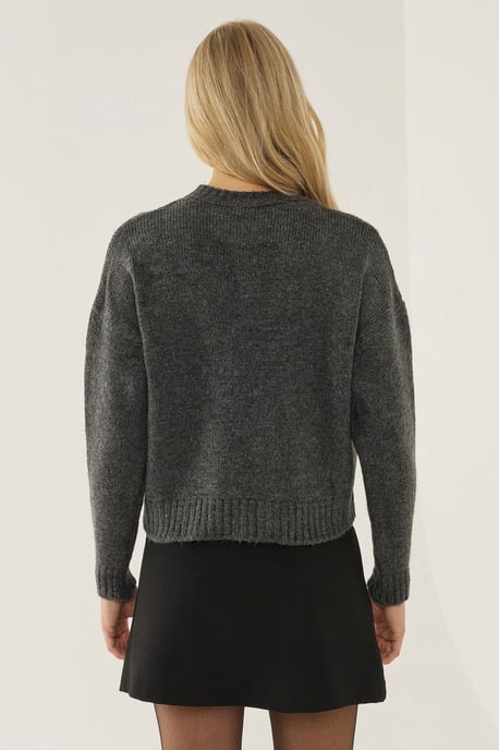 Blumenmuster Rundhals-Pullover - Image 4