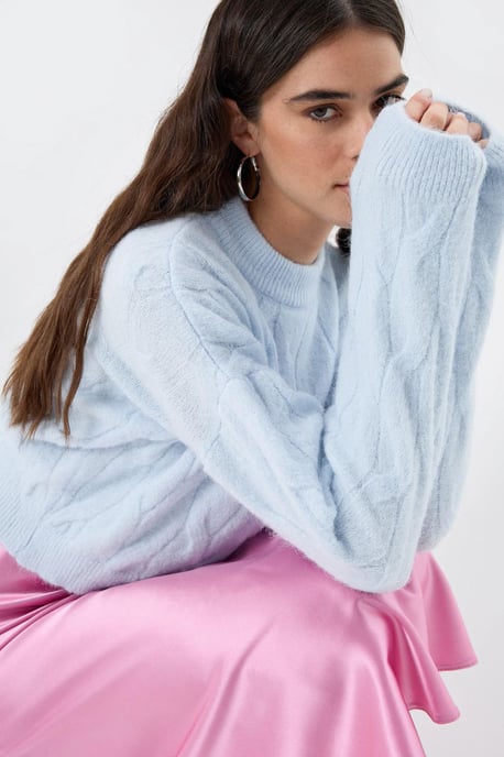 Strickpullover mit hohem Kragen - Image 4