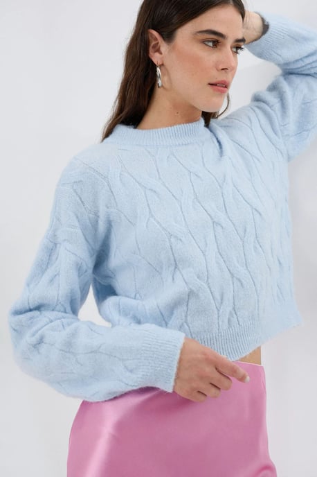 Strickpullover mit hohem Kragen - Image 5