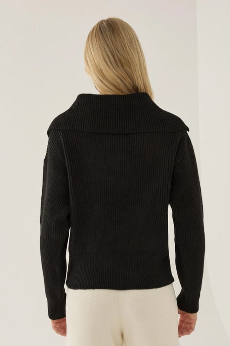 Schalkragen Knopf-Cardigan - Image 5