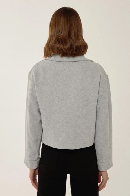 Jacke mit Reißverschluss und Hemdkragen - Image 5