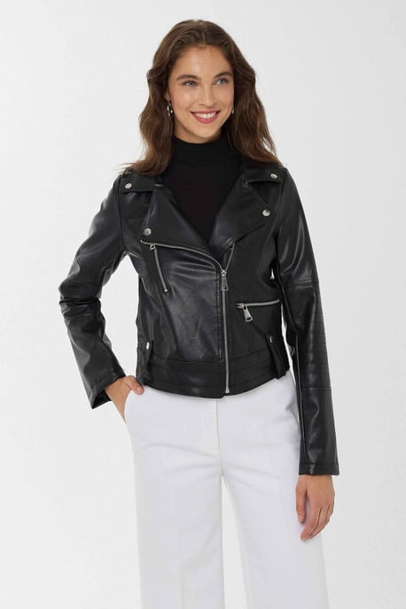 Kunstleder Bikerjacke - Image 3