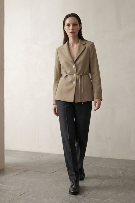 Blazerjacke mit Bindeband aus Krepp - Image 2