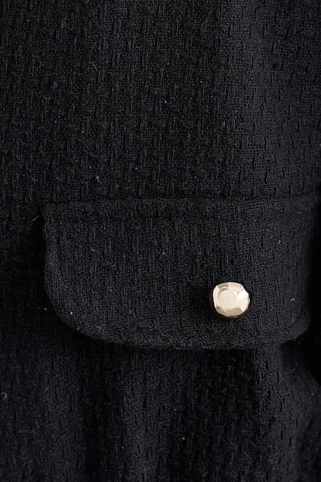 Tweed Rundhalsjacke mit Taschendetail - Image 5
