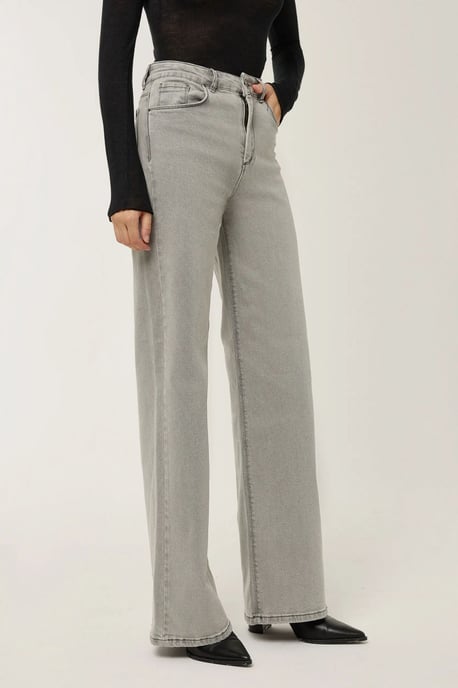 Hoch taillierte weit geschnittene Jeans - Image 3