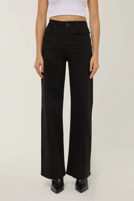 Hohe Taille Weite Beinen Jeans - Image 2