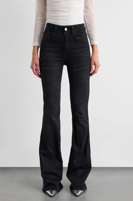 Hochtaillierte Bootcut-Jeans - Image 2