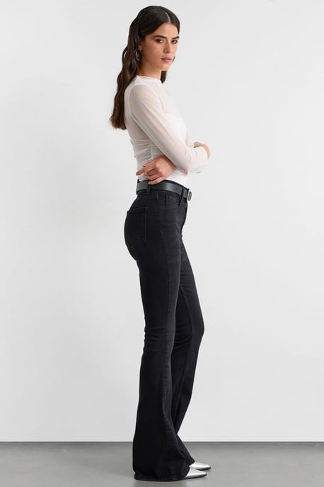 Hochtaillierte Bootcut-Jeans - Image 3