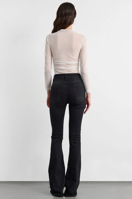 Hochtaillierte Bootcut-Jeans - Image 4