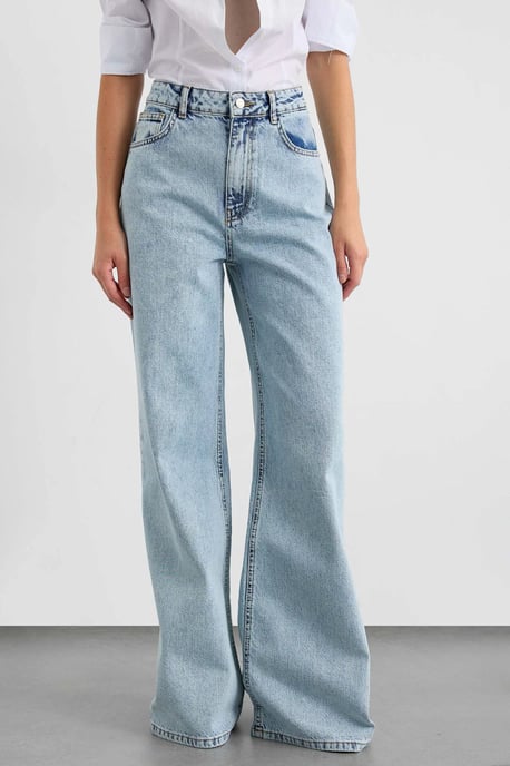 Hoch taillierte gerade Jeans - Image 2