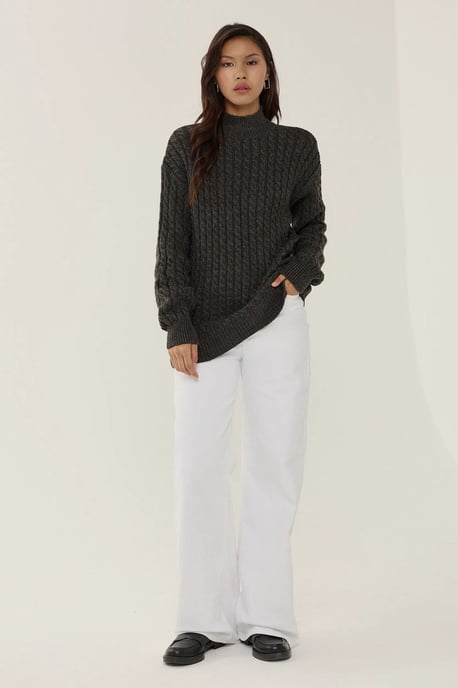 Haarknoten Strickpullover - Image 1