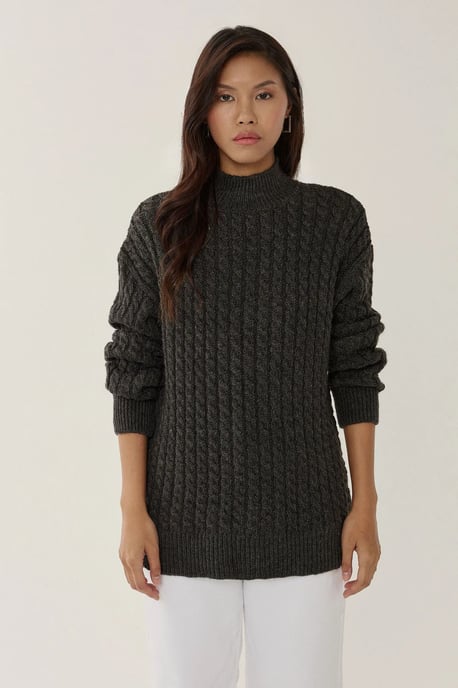 Haarknoten Strickpullover - Image 2